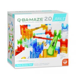 Q-BA-MAZE 2.0: Rails builders set, joc de constructie cu sine si bile