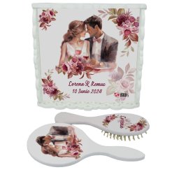 Set Gătit Mireasa, ”Poveste de Dragoste”, Personalizat, 3 piese - ILIF310018