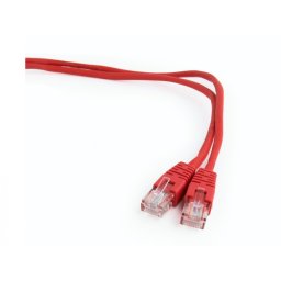 Cablu UTP Cat.5e 0.25m Rosu, Gembird PP12-0.25M/R