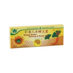 Fiole Buvabile de Ginkgo biloba Ginseng si Royal Jelly 10fiole a 10ml Yong Kang