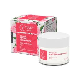 Crema Antirid Tonifianta cu Acid Hialuronic si Bujor 50ml Cosmetic Plant