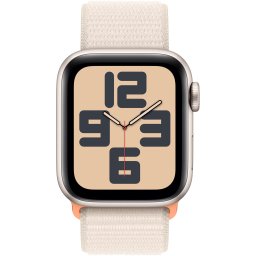 Ceas Smartwatch Apple Watch SE (2023), GPS + Cellular, 40mm Starlight Aluminum Case, Starlight Sport Loop