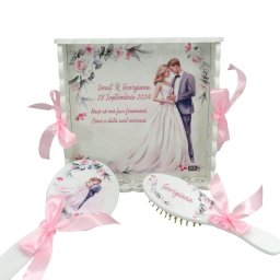 Set Gătit Mireasa, ”Tineri cu Speranță”, Personalizat, 3 piese - ILIF310019