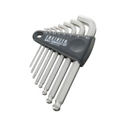 Set 8 chei imbus magnetice ENGINEER compacte cu cap sferic, brat scurt E i unghi de lucru 30 , 1,5-8 mm, Fabricat A n Japonia TWB-05