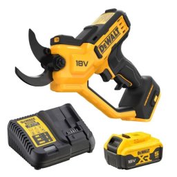 Foarfeca pentru gradina cu acumulator 18V DeWalt DCMPP568P1, grosime maxima taiere 38 mm, iluminare LED, 1 x acumulator 5.0 Ah si incarcator