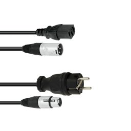 PSSO Combi Cable Safety Plug/XLR 10m