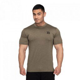 Better Bodies Men‘s T-shirt Essex Stripe Tee Washed Green Melange M