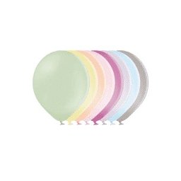 Set 100 baloane latex macaron asortate 13cm