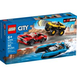 Lego City 60395 - Pachet cu vehicule de curse