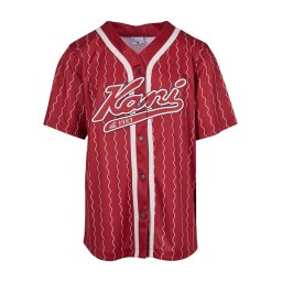 Karl Kani Tricou roşu închis / alb