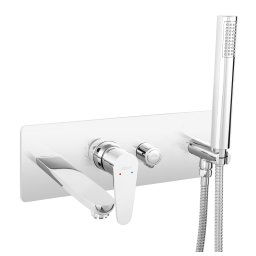 Baterie cada-dus incastrata cu set de dus inclus Algeo