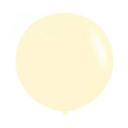 Set 2 baloane latex jumbo galben macaron 45 cm