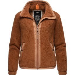 Ragwear Jachetă fleece 'Nordicka' maro caramel / maro coniac