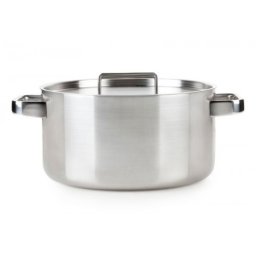 Oala din Inox cu capac Healthy and tasty HT1004, 24 cm, 5 L