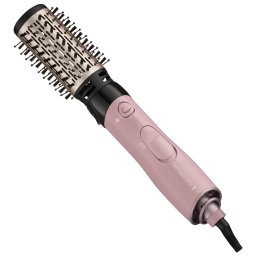 Perie Perie cu aer cald 1000W, 2 capete (30mm & 50mm), funcție ionică, aer rece, înveliș ceramic cu cocos, roz