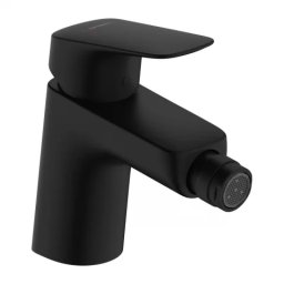 Baterie bideu Hansgrohe Logis 70 negru mat cu ventil pop-up -71204670