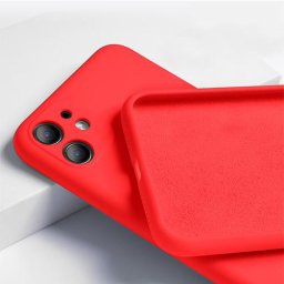 Husa iPhone 15 Plus Silicon Liquid Red