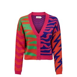 ONLY Jachetă Onladora Ls Jq V-Neck Cardigan Knt 15309335 17-1456 TCX tigerlily