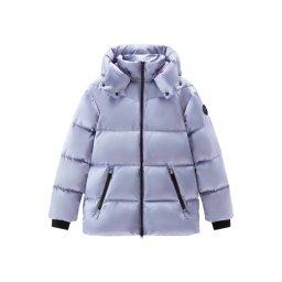 WOOLRICH Geacă Satin Logo Puffer CFWWOU0900FRUT3513 31095 silver sky
