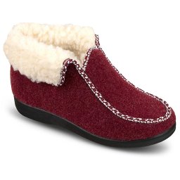 Ghete de casa, imblanite, pentru femei, Mjartan 003-T05 bordo