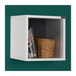 Raft de perete 33x33 cm alb