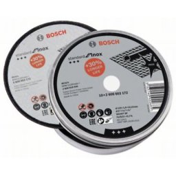 Set 10 discuri taiere inox 125x1.6 mm in cutie metalica, STD pentru Inox