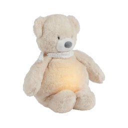 Pluș de îmbrățișat cu melodii și lumină SLEEPY BEAR 4 în 1 bej Nattou