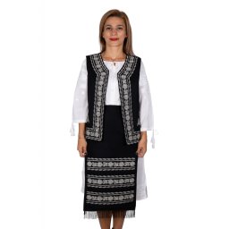 Costum Traditional Vesta si 2 Fote brodate Alina