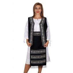 SET Traditional - Vesta, brau si 2 Fote brodate cu model traditional Alina 2