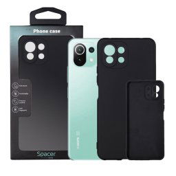 Husa HUSA SMARTPHONE Spacer pentru Xiaomi Mi 11 Lite 5G, grosime 1.5mm, material flexibil TPU, negru "SPPC-XI-MI-11L5G-TPU
