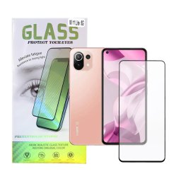 Spacer grosime acoperire totala strat special anti ulei si anti amprenta 9D duritate "SPPG XI MI 11L5G TG - Folie protecție ecran din Sticlă securizată - compatibil cu Xiaomi Mi 11 Lite 5G - Anti-amprentă/oleofob