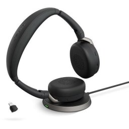Casti cu microfon Evolve2 65 Flex, USB-C MS, Bluetooth, Black