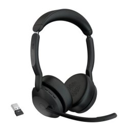 Casti wireless cu microfon Evolve2 55, USB-C, Negru