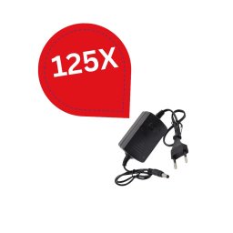 Pachet 125 bucăți Alimentator 12V 2A cu fir, indicator LED și filtru de protecție