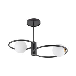 Lustră pe tijă AQUA 2xG9/12W/230V negru