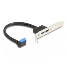 Bracket USB 3.2 pin header la 2 x USB-A 0.5m, Delock 83015