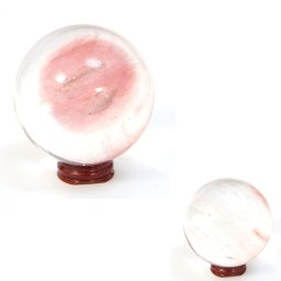 Sfera Cuart Cherry Glass - 80x80 mm - 1 Buc