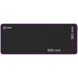 Mousepad Mousepad LRG-GMP319 – Negru/Mov – 900×360 mm – Suprafață anti-alunecare pentru control maxim