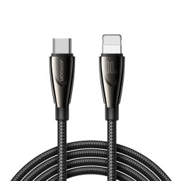 Cablu de date Pioneer Series, 3A, USB-C / Lightning, 1.2m, negru
