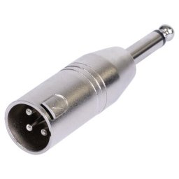 Accesorii Audio Hi-Fi ADAPTOR XLR TATA - JACK 6.35 TATA MONO METAL