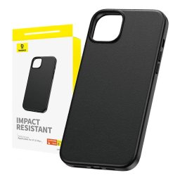 Husa Carcasa de telefon pentru iPhone 15 Plus Fauxther Series Negru