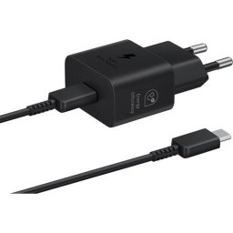 Incarcator retea Super Fast Charger Incarcator Retea 25W, port USB Type-C, cablu Type-C - Type-C inclus, Negru