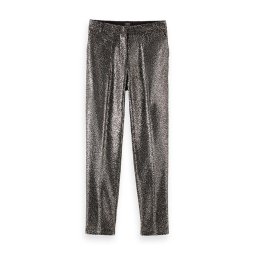 SCOTCH & SODA Pantaloni Lowry Mid Rise Slim In Mixed Sequins 175339 SC0008 black