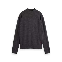 SCOTCH & SODA Pulover Dropped Shoulder Basic Mock 176984 SC6721 moondust