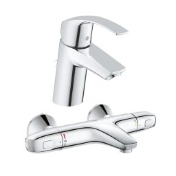 Pachet: Baterie Grohe cada/dus termostat Grohtherm 1000-34816003 + Baterie lavoar Grohe Eurosmart S size-33265002
