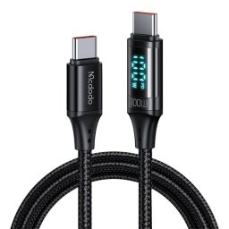 CA-1100 USB-C to USB-C cable, 100W, 1.2m (black)