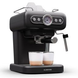 Klarstein Mașină Espresso Espressionata Evo, 950 W, 19 Bar, 1,2 L, 2 cești (TK8-EsprEvoCof-Black)