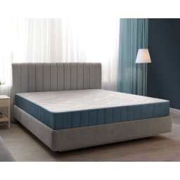 Saltea Ortopedica Bedora Arcuri Invelite Ice Touch Memory 90x200 cm, memory foam, cocos, moale/tare, 25 cm, fata vara/iarna, anatomica, ergonomica, husa antialergica