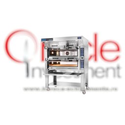Cuptor profesional Pizza napoletană GAM KING 6+6 TOP cu suport și hotă