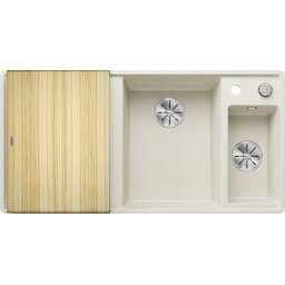 Chiuveta bucatarie granit BLANCO AXIA III 6 S cuva dreapta,cu tocator+scurgator inox